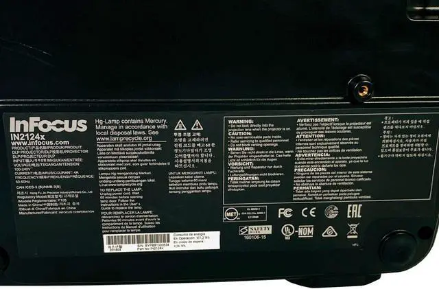 Alt view image 4 of 7 - InFocus IN2124x DLP Projector 4200 ANSI Home Theater Full HD 3D HDMI w/Bundle