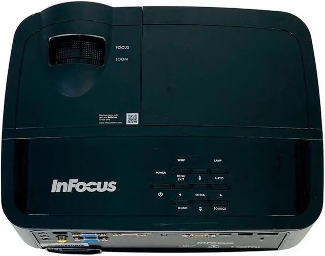 Alt view image 7 of 7 - InFocus IN2124x DLP Projector 4200 ANSI Home Theater Full HD 3D HDMI w/Bundle