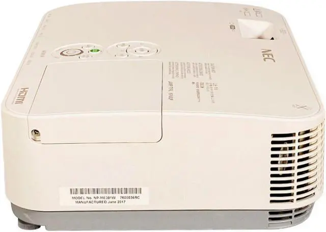 Alt view image 5 of 7 - NEC NP-ME301W 3LCD Projector Portable 3000 Lumens Office HD HDMI w/Bundle