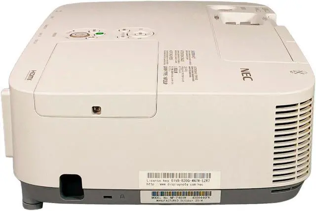 Alt view image 4 of 7 - NEC P401W 3LCD Projector 4000 ANSI HD 1080i LAN HDMI with Accessories