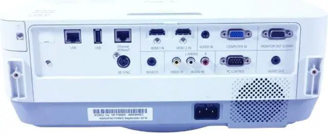 Alt view image 2 of 5 - NEC P452W DLP Projector Conference Room Office 4500 ANSI Full HD HDMI w/Remote