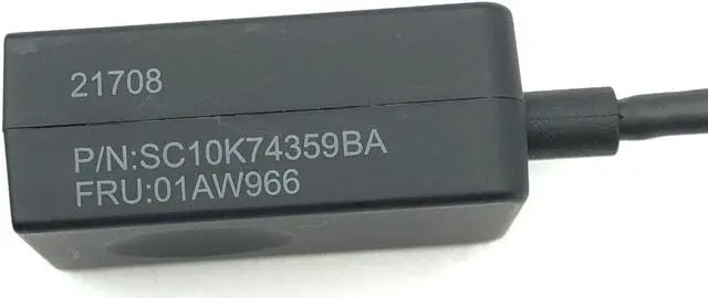 Alt view image 5 of 6 - Genuine Lenovo OneLink+ to RJ45 Adapter SC10J34224 SC10K74359BA 01AW966 21708