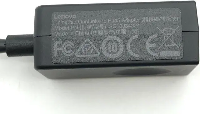 Alt view image 6 of 6 - Genuine Lenovo OneLink+ to RJ45 Adapter SC10J34224 SC10K74359BA 01AW966 21708