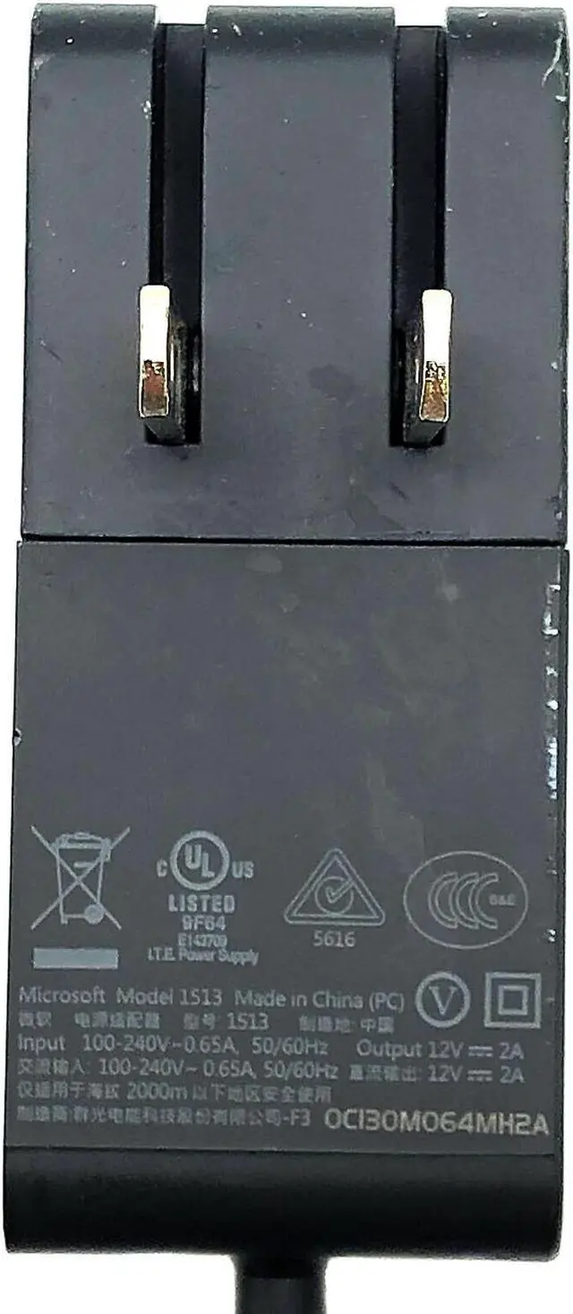 Alt view image 2 of 5 - Genuine 24W Microsoft AC DC Wall Adapter for Surface RT1 RT2 Model 1516 1572