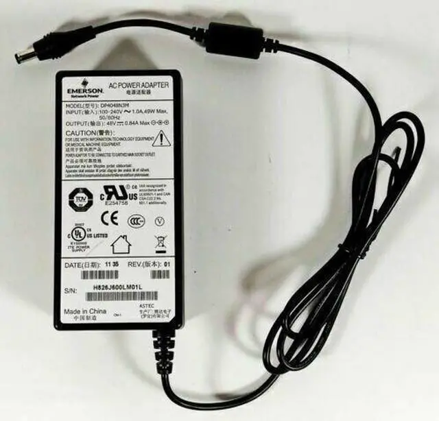 Main image of Genuine Emerson DP4048N3M AC Adapter Network Power Supply 48V 0.84A 49W No/Cord