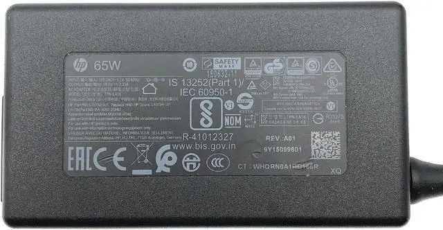 Alt view image 2 of 7 - Genuine 65W HP AC DC Adapter for EliteDesk 800 G1 G2 G3 Desktop Mini PC w/Cord