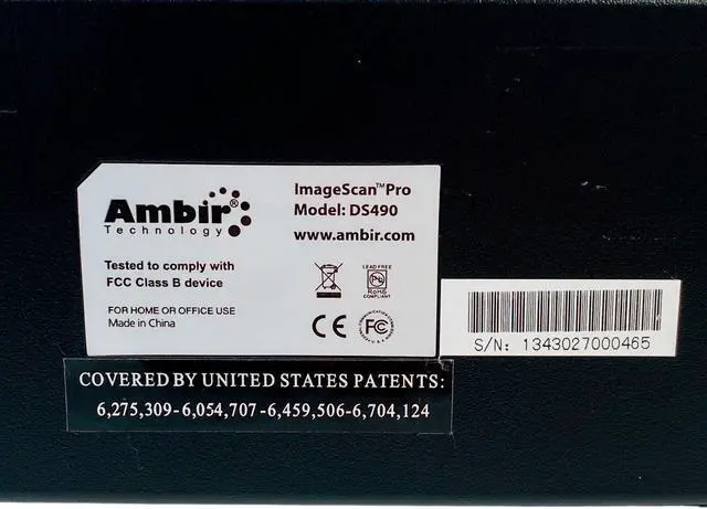 Alt view image 7 of 7 - Ambir ImageScan Pro 490i DS490 Portable Duplex ID Document Scanner USB w/Adapter