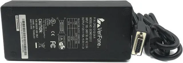 Alt view image 5 of 5 - VeriFone Sapphire POS Power Supply CPS212132-3A-R GC99D132012 w/Cord  Genuine