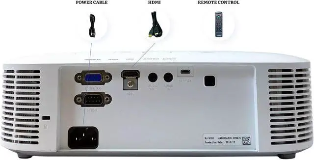 Alt view image 3 of 7 - Casio XJ-V10X DLP Projector Laser/LED Hybrid 3300 Lumens Full HD with Accessories Bundle