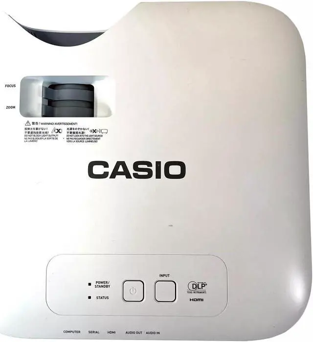 Alt view image 7 of 7 - Casio XJ-V10X DLP Projector Laser/LED Hybrid 3300 Lumens Full HD with Accessories Bundle