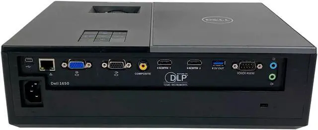 Alt view image 2 of 7 - Dell 1650 - DLP Projector Conference Room 4000 Lumens Full HD PC 3D Ready HDMI with Accessories Bundle