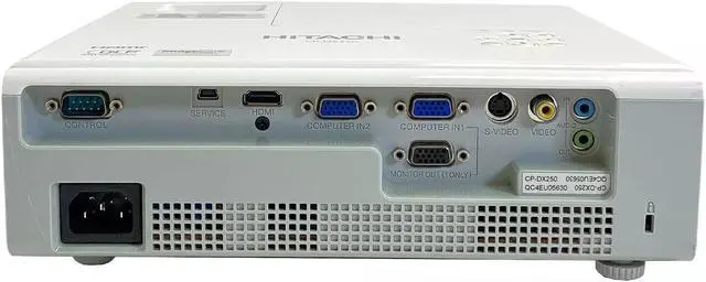 Alt view image 2 of 5 - Hitachi CP-DX250 DLP Projector 2500 ANSI 1080p 3D Ready Eco XGA Portable with Accessories Bundle