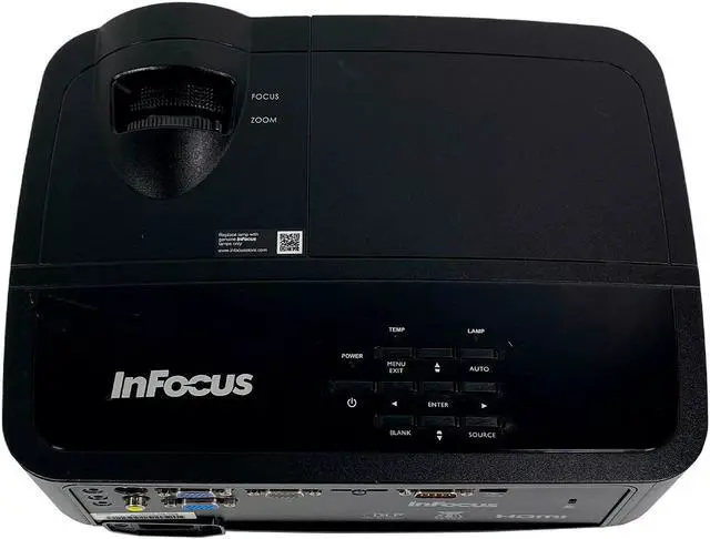 Alt view image 7 of 7 - InFocus IN114x DLP Projector 3200 Lumens XGA Full HD 1080p PC 3D Ready HDMI USB with Accessories Bundle