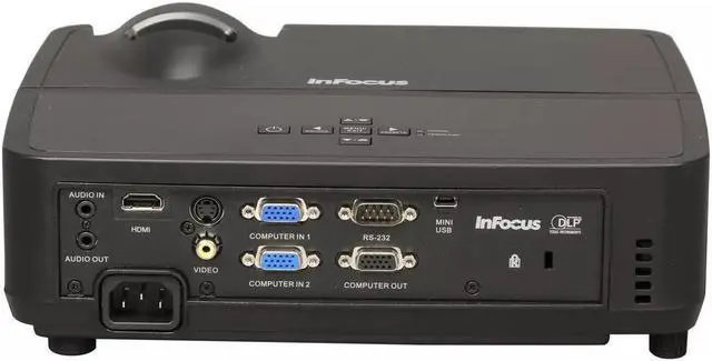 Alt view image 2 of 4 - InFocus IN124 DLP Projector Portable HD 1080p 3D 3200 Lumens  with Accessories Bundle