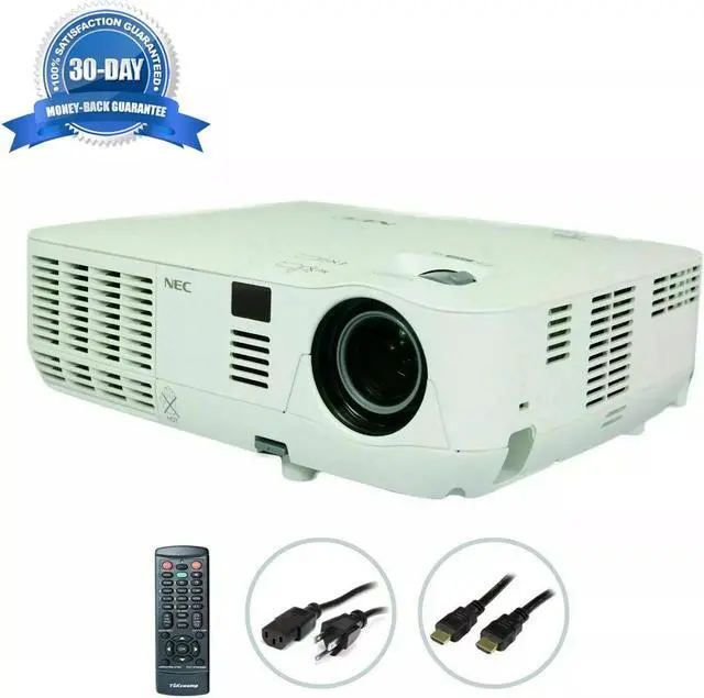 Main image of NEC V311X DLP Projector 3100 ANSI HD 1080i HDMI 3D with Accessories Bundle