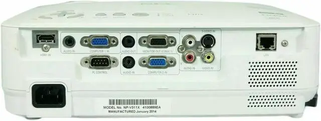 Alt view image 2 of 5 - NEC V311X DLP Projector 3100 ANSI HD 1080i HDMI 3D with Accessories Bundle