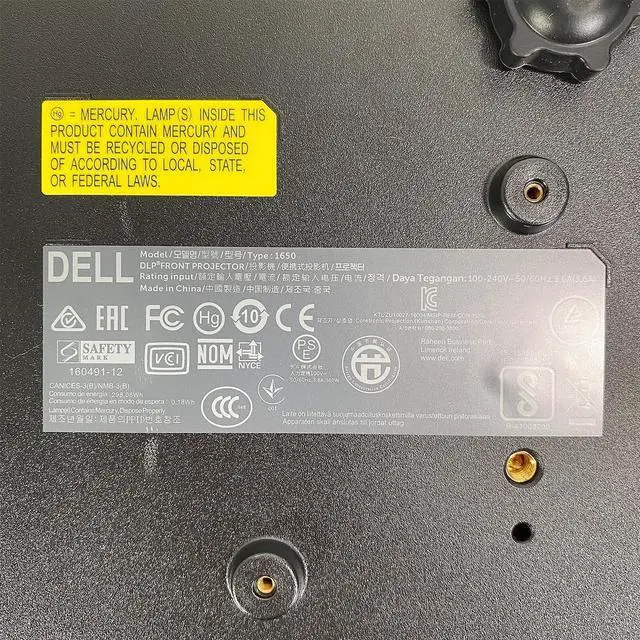 Alt view image 5 of 7 - Dell 1650 - DLP Projector Conference Room 4000 Lumens Full HD PC 3D Ready HDMI with Accessories Bundle