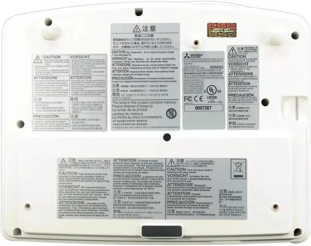 Alt view image 5 of 5 - Mitsubishi XD550U DLP Projector Refurbished 3000 Lumens HDMI 1080p with Accessories Bundle