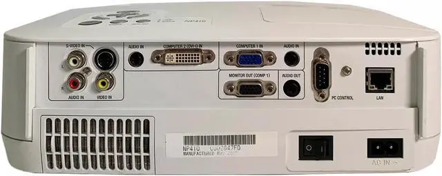 Alt view image 2 of 6 - NEC NP410 - 3LCD Projector 2600 ANSI HD 1080i HDMI-adapter with Accessories Bundle