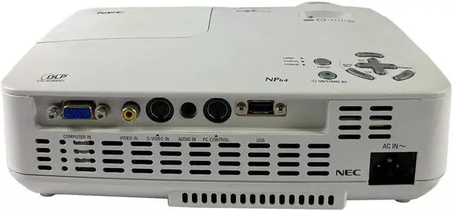 Main image of NEC NP64 DLP Projector (Portable) 3000 ANSI HD 1080i HDMI-adapter with Accessories Bundle