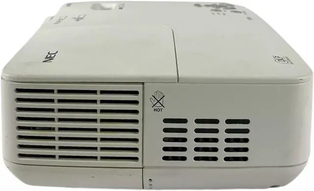 Alt view image 2 of 5 - NEC NP64 DLP Projector (Portable) 3000 ANSI HD 1080i HDMI-adapter with Accessories Bundle