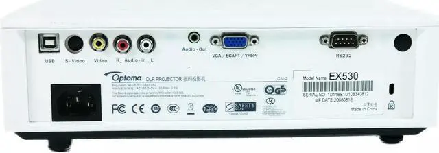 Alt view image 3 of 4 - Optoma EX530 DLP Projector 2600 ANSI HDMI-adapter HD 1080i with Accessories Bundle