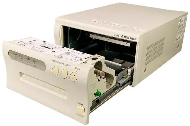 Alt view image 3 of 7 - Mitsubishi CP700DU Dye Sublimation Thermal Transfer Color Video Printer Parallel