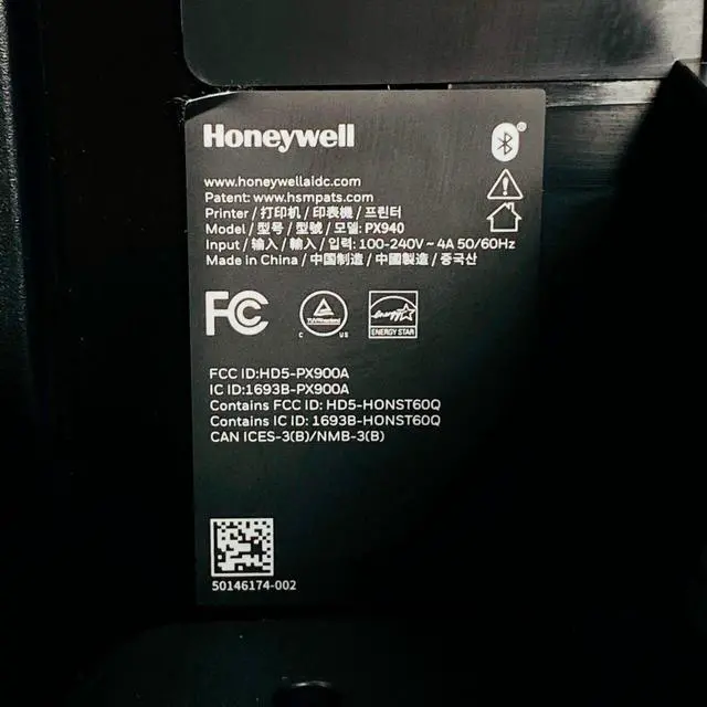 Alt view image 4 of 7 - Honeywell PX940 Industrial Thermal Label Printer Verifier Rewind LAN USB WiFi BT