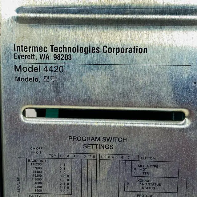 Alt view image 4 of 7 - Intermec 4420 Thermal Transfer Label Barcode Printer Serial Parallel Ethernet