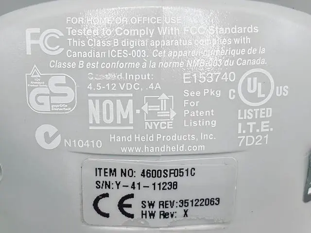 Alt view image 5 of 7 - Honeywell HandHeld Products 4600g Special Focus Barcode Scanner 4600SF051C w/USB