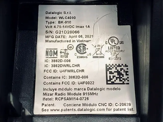 Alt view image 7 of 7 - Datalogic Gryphon GM4500 Barcode Scanner w/Cradle & Accessories 1 YEAR WARRANTY!