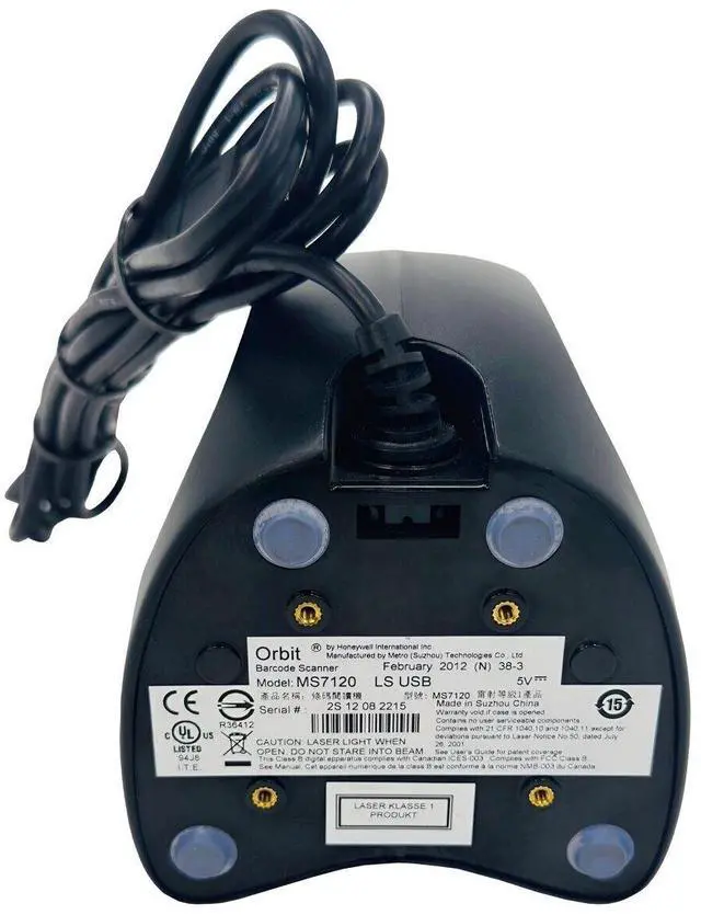 Alt view image 5 of 7 - Honeywell Orbit MS7120 Omni-Directional Laser Ruby Barcode Scanner w/USB Cable