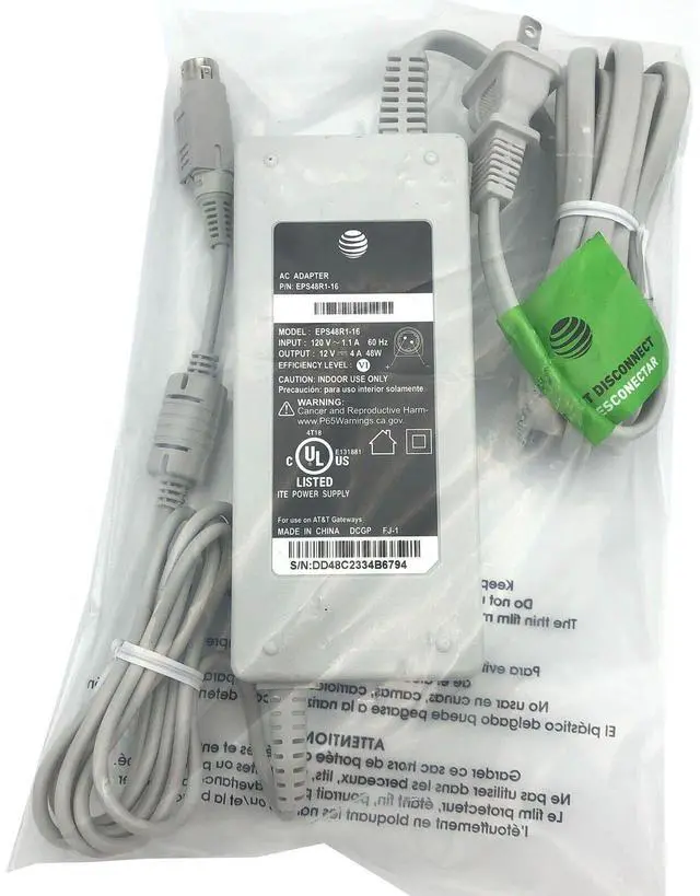 Alt view image 6 of 6 - New Genuine 48W DIRECTV AT&T EPS44R3-14 EPS44R2-13 Adapter 12V 4A OEM