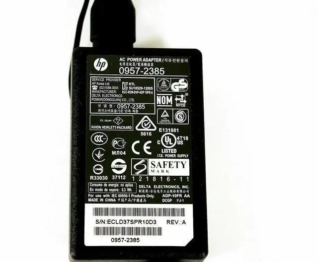 Alt view image 2 of 7 - NEW Genuine 10W HP AC Power Adapter Model 0957-2385 +22V 455mA ADP-10FR AA 3-Pin