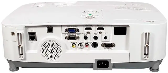 Alt view image 2 of 7 - NEC P401W 3LCD Projector 4000 ANSI HD 1080i HDMI x 2 16:10 (WXGA) LAN w/Remote