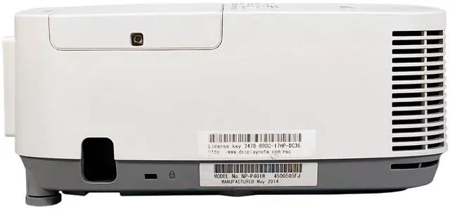 Alt view image 3 of 7 - NEC P401W 3LCD Projector 4000 ANSI HD 1080i HDMI x 2 16:10 (WXGA) LAN w/Remote