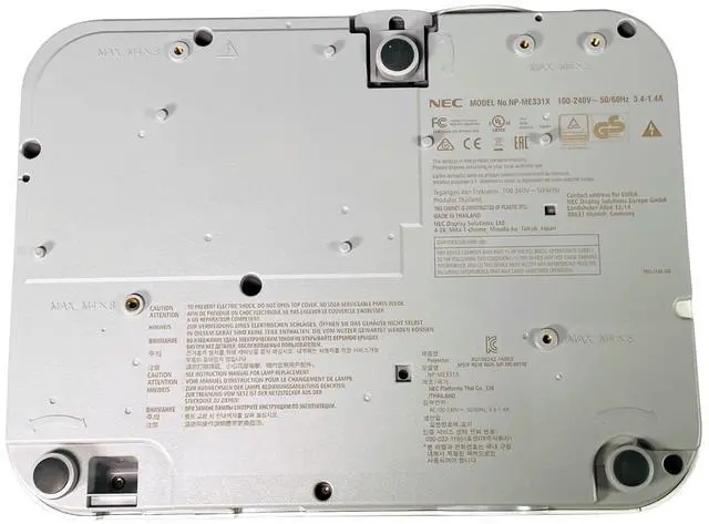 Alt view image 7 of 7 - NEC ME331X 3LCD Projector Portable 3300 ANSI 1080p NP43LP Eco w/Remote