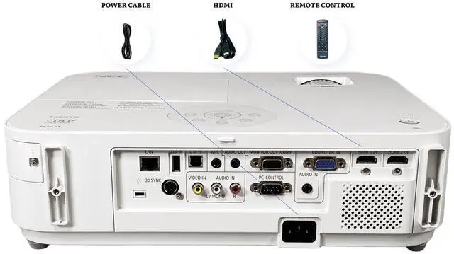 Alt view image 2 of 7 - NEC M323X - DLP Projector 3200 Lumens 1080p Included: HDMI, Remote, Power cable