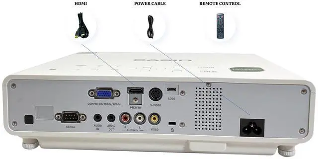 Alt view image 2 of 7 - Casio XJ-M141 - DLP Projector Laser/LED Hybrid 2500 Lumens Full HD PC 3D Ready