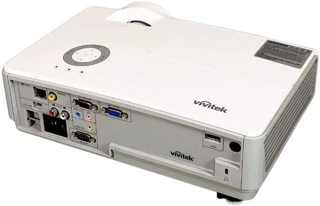 Alt view image 6 of 7 - ViviTek D859 DLP Projector Portable 3600 ANSI Movies Gaming 3D HD 1080i HDMI