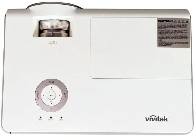 Alt view image 7 of 7 - ViviTek D859 DLP Projector Portable 3600 ANSI Movies Gaming 3D HD 1080i HDMI