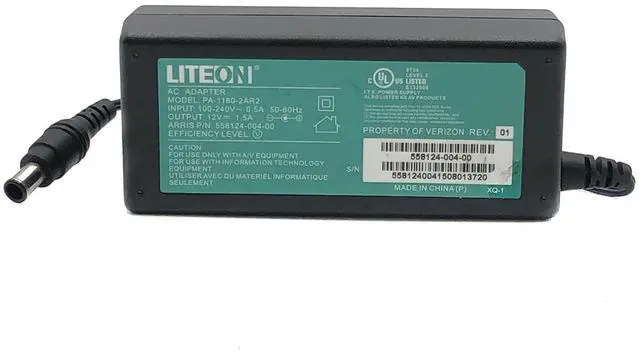 Alt view image 5 of 6 - Original Liteon PA-1180-2AR2 AC/DC 558124-004-00 Adapter 12V 1.5A 18W OEM