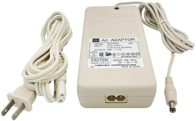 Alt view image 6 of 7 - Toshiba PA2478U 18VV 30WW Power Adapter   Genuine