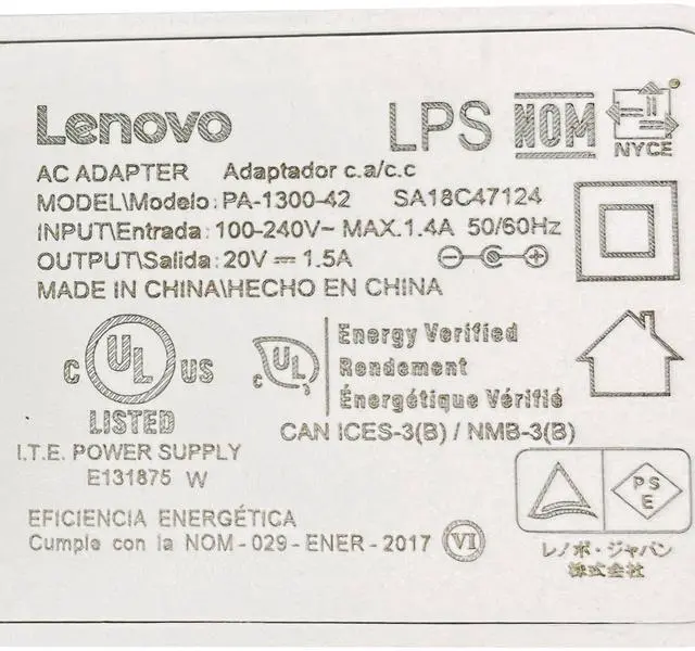 Alt view image 2 of 6 - Lenovo PA-1300-42 20VV 30WW Power Adapter   Genuine