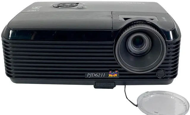 Alt view image 2 of 7 - ViewSonic PJD5112 DLP Projector Portable 2600 ANSI PC 3D Ready HDMI-Adapter