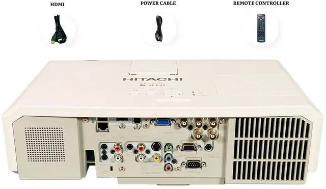 Alt view image 4 of 7 - Hitachi CP-X5021N 3LCD Projector 5000 ANSI Large Venue 1080p HDMI w/Remote