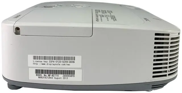 Alt view image 3 of 6 - NEC NP-V260 DLP Projector Portable 2600 ANSI PC 3D Ready HD HDMI w/Remote