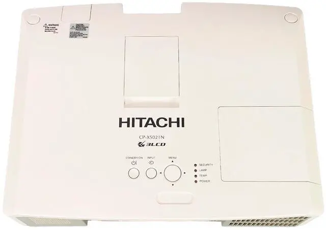 Alt view image 7 of 7 - Hitachi CP-X5021N 3LCD Projector 5000 ANSI Large Venue 1080p HDMI w/Remote