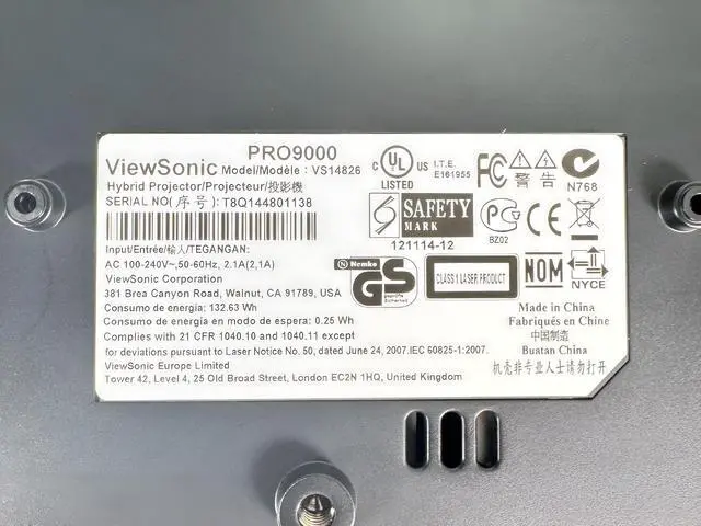 Alt view image 4 of 7 - ViewSonic PRO9000 DLP Projector Contrast Home Theater 1080p HDMI w/Remote