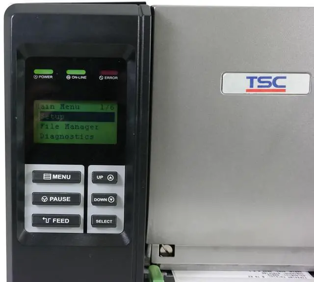 Alt view image 7 of 7 - TSC TTP-2410M Industrial Thermal Transfer Label Printer USB Serial LAN